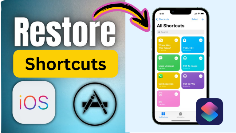 Redownload Shortcuts On iPhone